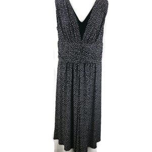 Studio 1940 Jersey Knit Dress Sleeveless V Neck